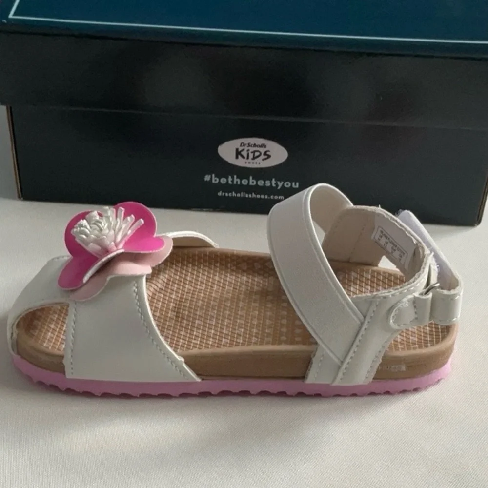 Dr. Scholl's‎ White and Pink Kids Sandals Size 10